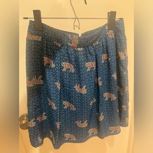 J.Crew Tiger Print Skirt